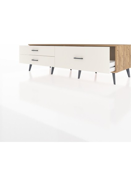 Kronos Tv Ünitesi 3 Çekmeceli 176X59X51 Çam-Çam/aytaşı modelleri