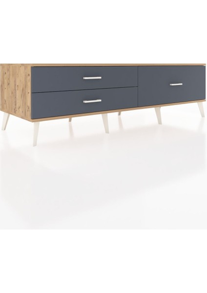 Kronos Tv Ünitesi 3 Çekmeceli 176X59X51 Çam-Çam/antrasit fiyatları