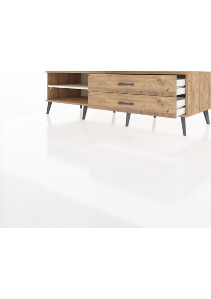 Kronos Tv Ünitesi Tek Raflı 2 Çekmeceli 176X59X51 Çam-Aytaşı/çam modelleri