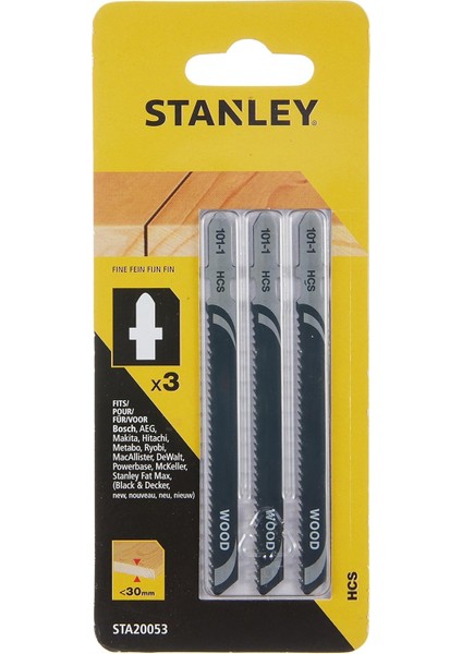 STA20053/XJ 3'lü Hcs Ahşap Kesim T Şaft Dekupaj Testere