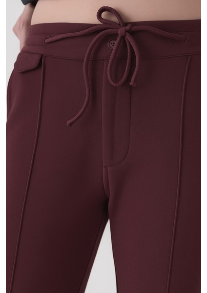 Organik Pamuklu Bordo Kadın Sweatpant fiyatları