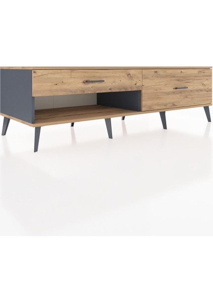 Kronos Tv Ünitesi 2 Çekmeceli 176X59X51 Antrasit-Çam/çam fiyatları