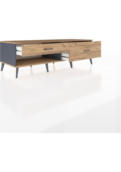 Kronos Tv Ünitesi 2 Çekmeceli 176X59X51 Antrasit-Çam/çam indirimleri