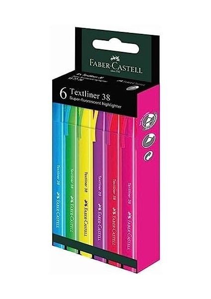 Fosforlu 38 Neon Renkler 6'lı fiyatları