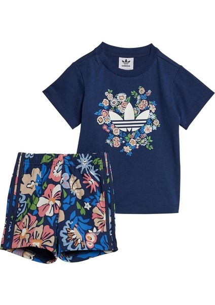 Bebek Mavi Eşofman SHORT TEE SET JC8012