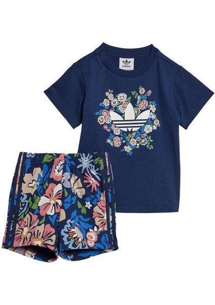 Bebek Mavi Eşofman SHORT TEE SET JC8012