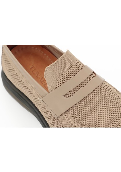 Triko Örme Bej Loafer Erkek Ayakkabı Eva/tpu Taban - 3550 indirimleri