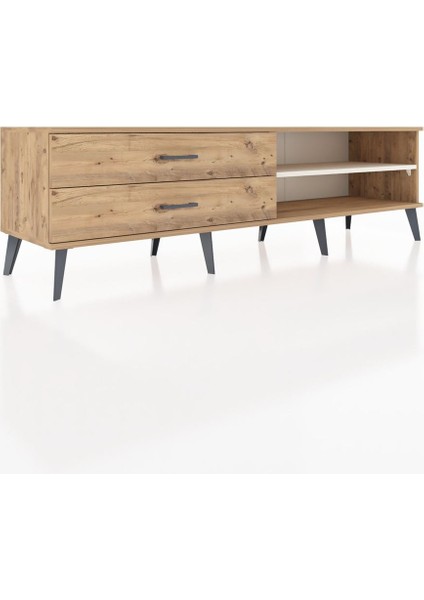 Hyperion Tv Ünitesi Tek Raflı 2 Çekmeceli 176X44X51 Çam-Aytaşı/çam fiyatları