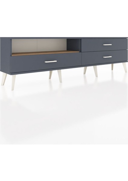 Arges Tv Ünitesi Tek Raflı 3 Çekmeceli 176X30X51 Antrasit-Çam/antrasit fiyatları