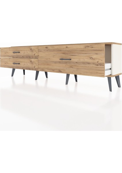 Arges Tv Ünitesi 3 Çekmeceli 176X30X51 Aytaşı-Çam/çam fırsatları