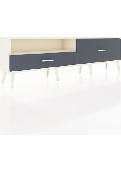 Arges Tv Ünitesi Tek Raflı 2 Çekmeceli 176X30X51 Aytaşı-Aytaşı/antrasit fiyatları