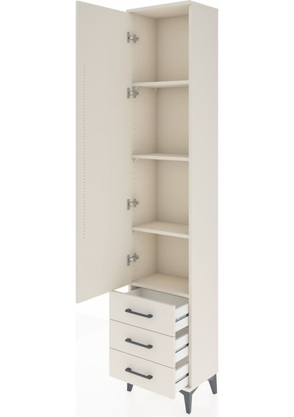 Arges Dolap 4 Raflı 3 Çekmeceli Tek Kapaklı 44X30X221 Aytaşı-Aytaşı fırsatları