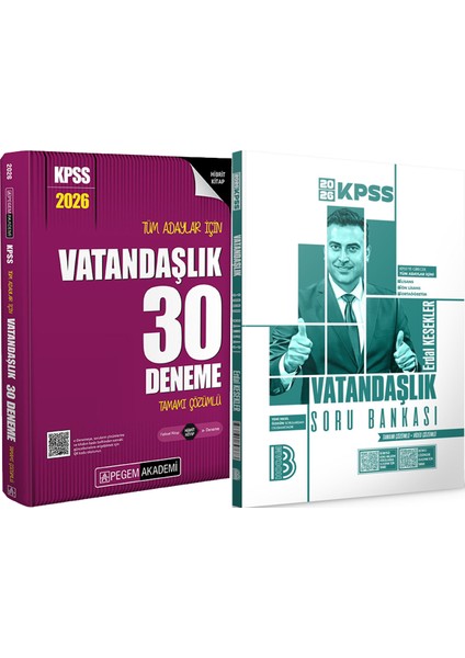 2026 Kpss Tüm Adaylar Için Vatandaşlık 30 Deneme Çözümlü - 2026 Kpss Vatandaşlık Çözümlü Soru