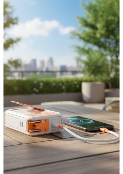 Fulltech FP18 10000 Mah 22.5W Powerbank 5in1 Kablosuz Şarj Fişli Priz Adaptörü ve Hızlı Şarj Desteği modelleri