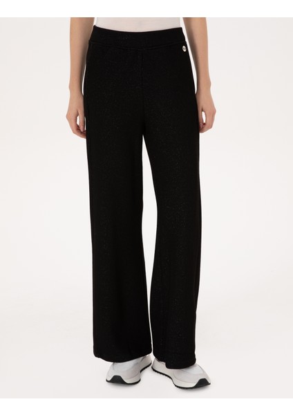 Kadın Siyah Flare Fit Eşofman Altı 50309262-VR046 fiyatları