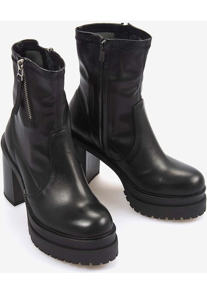 Hakiki Deri Kadın Topuklu Bot 7009 modelleri