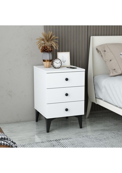 Tuana 3 Çekmeceli Komodin Şifonyer