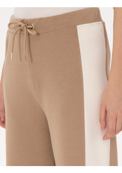 Kadın Bej Flare Fit Eşofman Altı 50309252-VR011 indirimleri