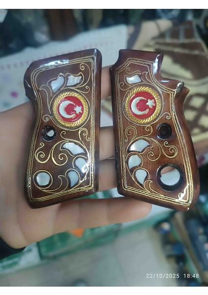 Beretta Mod 70 Telkari Işlemeli Sedat Kakma Tek Düğmeli Kabza