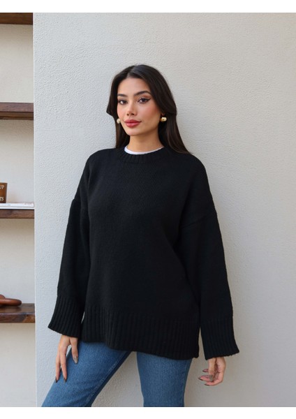 Bisiklet Yaka Yumuşak Triko Kazak