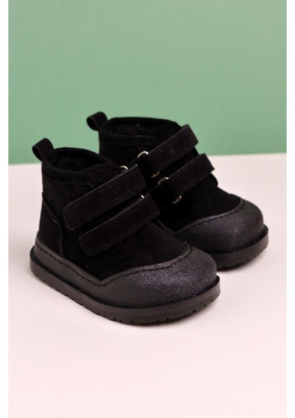 Heddy Siyah Süet Cırtcırtlı Bebe Bot modelleri