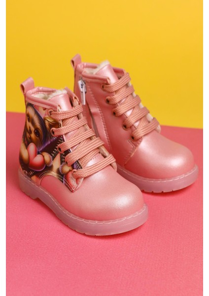 Jannice Pembe Çizgi Karakter Baskılı Bağcıklı Işıklı Bebe Bot fırsatları