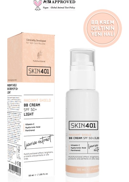 Multi-Fonksiyonel Aydınlatıcı Bb Krem Spf 50+ / Orta Cilt Tonu 50ML (Medium Tone)