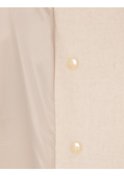 Kadın Ekru Kaşe Kaban 50314331-VR019 indirimleri