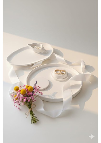 El Yapımı Yuvarlak - Oval Söz & Nişan Tepsileri fiyatları