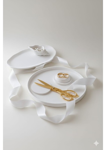 El Yapımı Yuvarlak - Oval Söz & Nişan Tepsileri modelleri