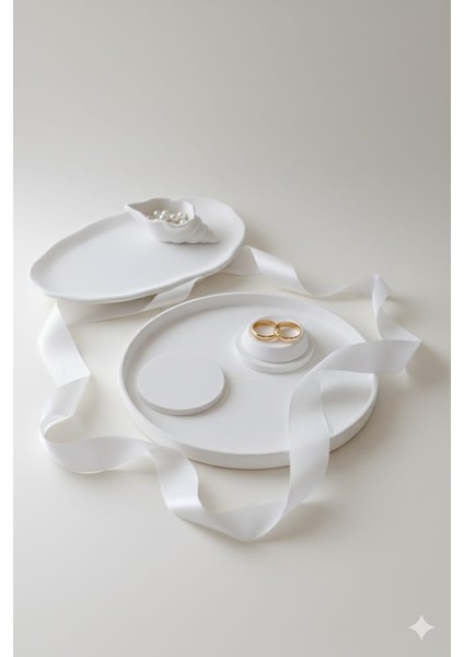 El Yapımı Yuvarlak - Oval Söz & Nişan Tepsileri fırsatları