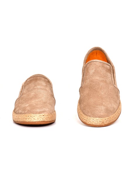 Hakiki Süet Deri Bej Spor Erkek Ayakkabı Jut Taban - 245533 modelleri