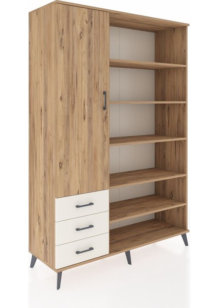 Hyperion Dolap 9 Raflı 3 Çekmeceli 3 Kapaklı 132X44X195 Çam-Çam/aytaşı fiyatları