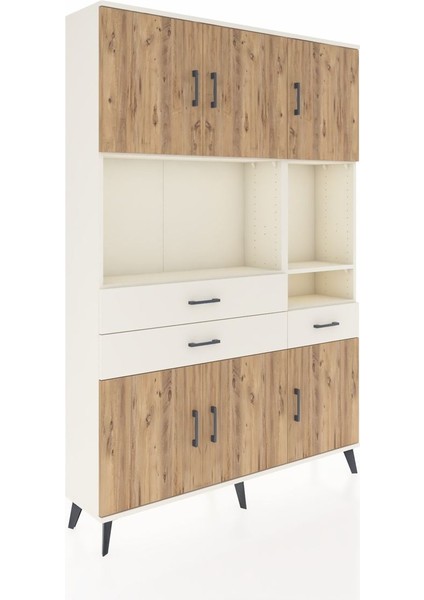 Arges Dolap 9 Raflı 3 Çekmeceli 6 Kapaklı 132X30X195 Aytaşı-Çam/aytaşı fiyatları