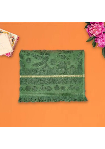 Soft Zeleno Yüz Havlusu - Yeşil - 50X70 cm