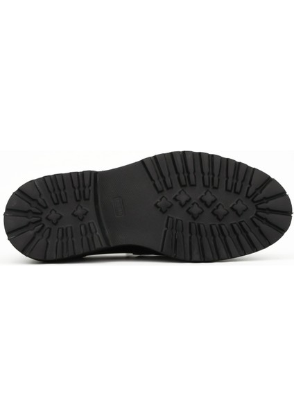 Hakiki Açma Deri Siyah Loafer Erkek Ayakkabı - Eva Taban - 03280 modelleri