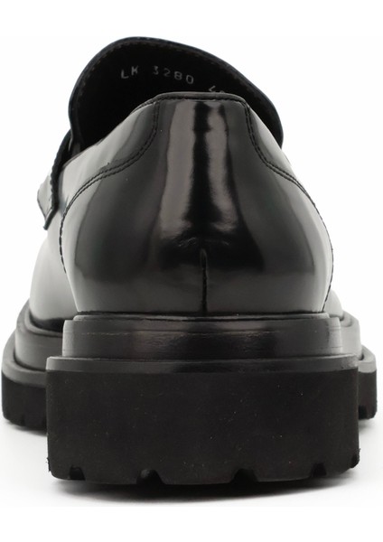 Hakiki Açma Deri Siyah Loafer Erkek Ayakkabı - Eva Taban - 03280 fırsatları