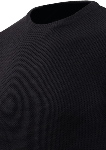 Erkek Sıfır Yaka Kazak Petek Örgü Klasik Kalıp 5243C BGL-ST04859 fırsatları