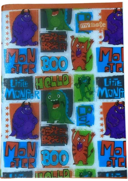 A4 40 Yaprak Kareli Pp Kapak Dikişli Defter