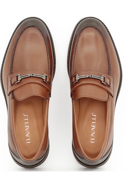Hakiki Deri Loafer Erkek Ayakkabı Eva Taban - Tuna E3899