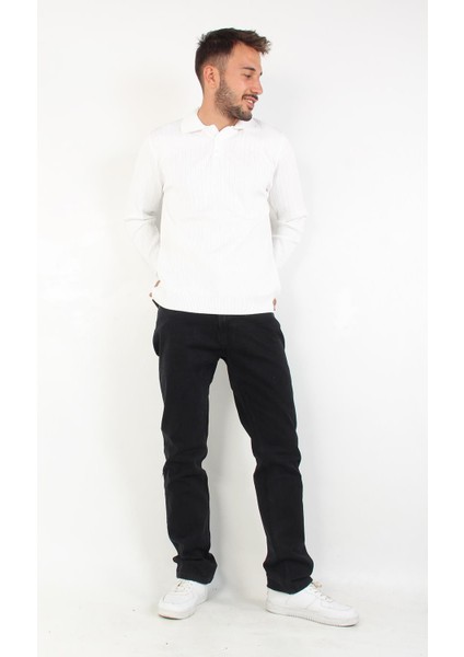 3002 Yakalı Kalın Çizgili Kazak indirimleri