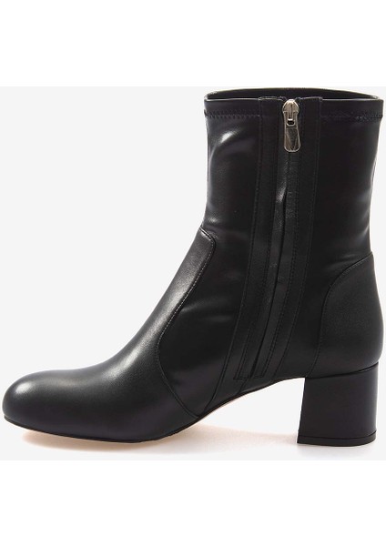 Hakiki Deri Kadın Siyah Bot M101 fiyatları