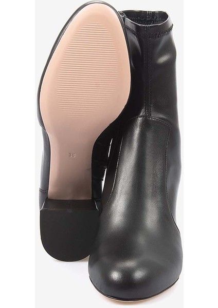 Hakiki Deri Kadın Siyah Bot M101 indirimleri