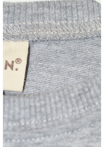 Kız Çocuk %100 Pamuk Kalp Desenli Bisiklet Yaka Trend Sweatshirt - 1022S modelleri