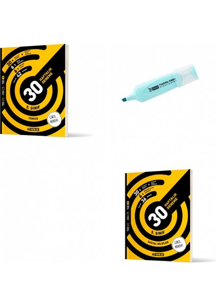 5.sınıf Türkçe ve Sosyal Bilgiler 30 Haftalık Deneme (Yeni Müfredat)