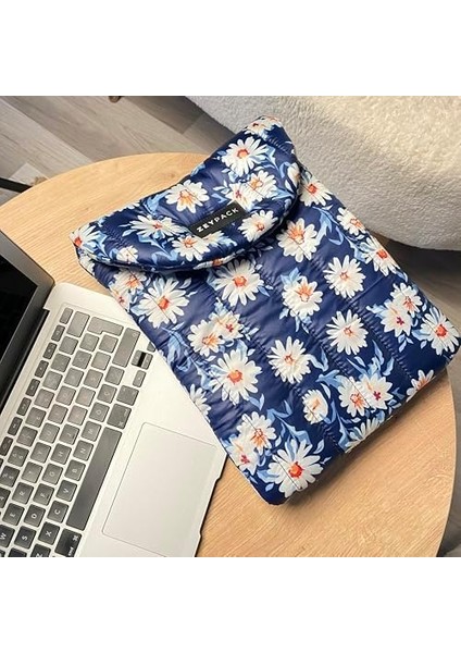 Y Puffer Floral Laptop, Su Itici, Koruyucu Pedli Bilgisayar Çantası,13 /14 , Macbook,tablet,ipad,laptop Kılıfı, Çiçek Desenli fiyatları