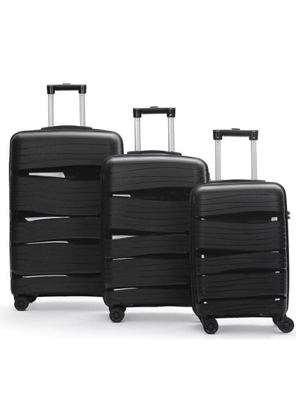 3'lü Silikon Valiz Seti Pp Kırılmaz Silikon