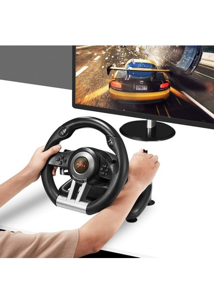 Direksiyon Seti 180° Dönüş Açılı Çift Motor Titreşimli Pedal ve Vitesli Oyun Direksiyonu – Pc, Ps3, Ps4, Xbox One, Xbox Series X/s, Nintendo Switch Uyumlu Pxn V3 Pro indirimleri