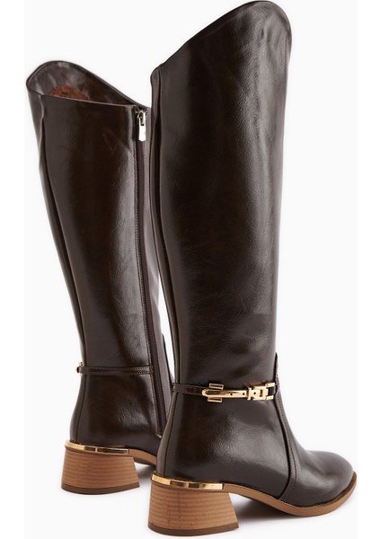 Kamilla Kahve Tokalı Kadın Çizme indirimleri