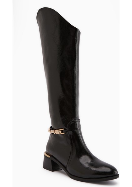 Kamilla Siyah Tokalı Kadın Çizme fiyatları